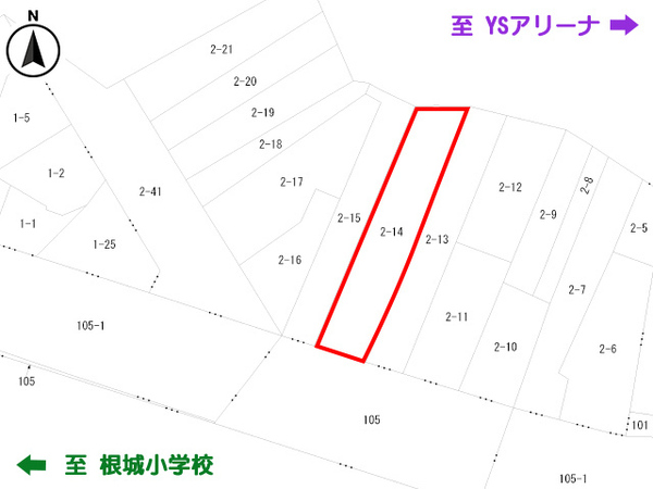 八戸市売市一丁目　事業用・住宅用売土地　3267（A）