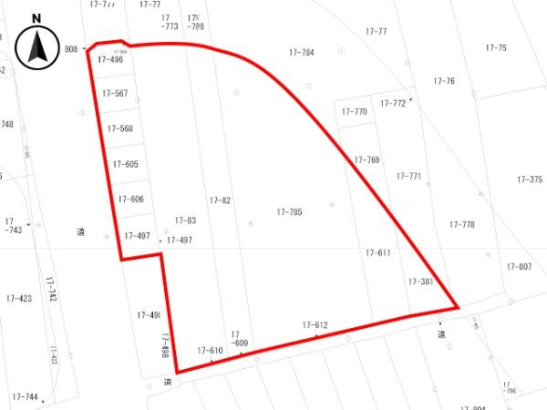 八戸市市川町和野前山　売土地（調整区域）　3309（A）