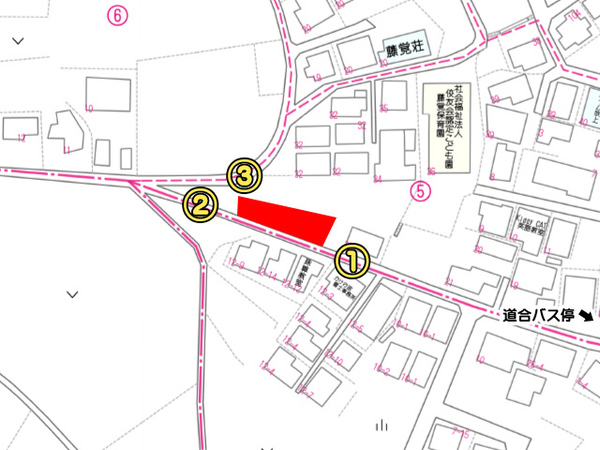 八戸市吹上6丁目の土地(現地案内図)