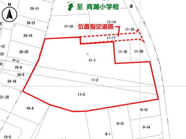 八戸市大字新井田字中ノ森の土地