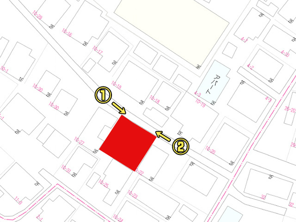 八戸市大字白銀町字右岩淵通の土地