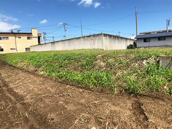 八戸市大字長苗代字内舟渡の土地(現地土地写真)