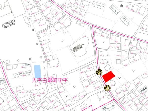 八戸市大字白銀町字栗沢道の土地