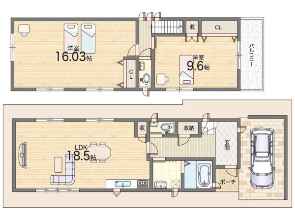 大東市中垣内２丁目の中古一戸建て