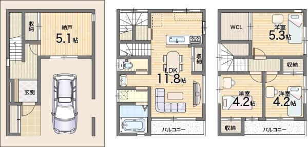 四條畷市米崎町の中古一戸建