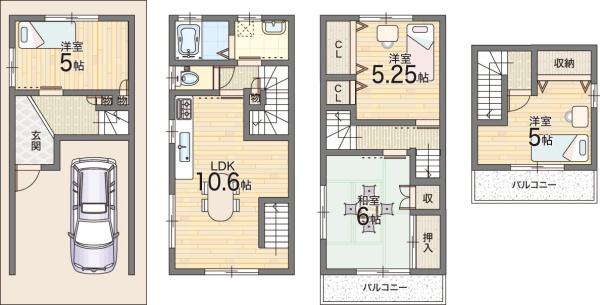 大阪市平野区背戸口１丁目の中古一戸建