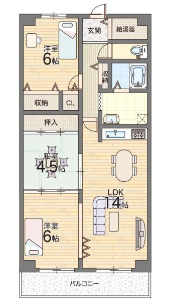八戸ノ里ニュースカイハイツ