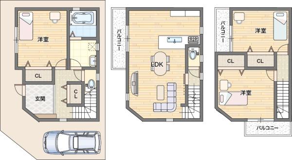 大阪市鶴見区緑３丁目の中古一戸建