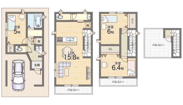 大阪市西淀川区中島１丁目の中古一戸建