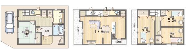 大阪市城東区東中浜７丁目の中古一戸建