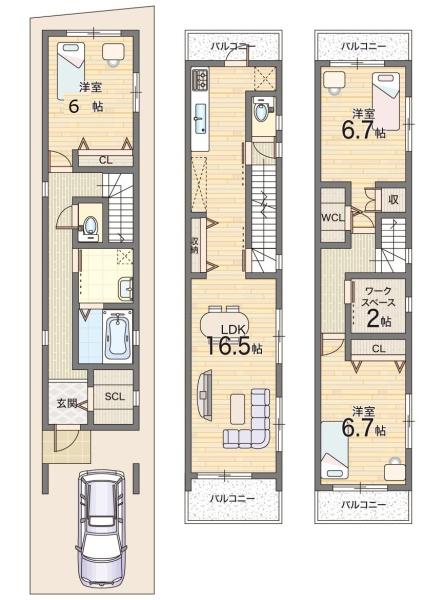 大阪市西淀川区花川１丁目の新築一戸建