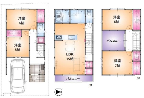 寝屋川市高柳２丁目の新築一戸建