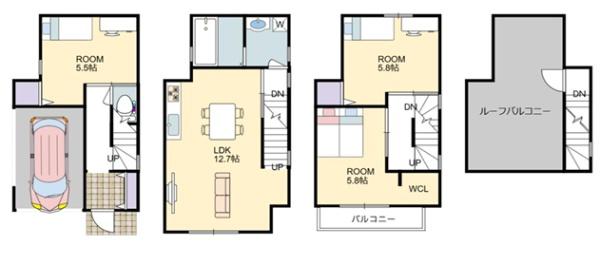 大阪市旭区赤川３丁目の新築一戸建