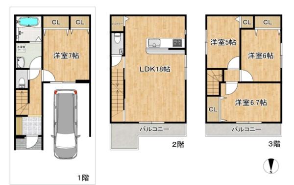 東大阪市昭和町の新築一戸建