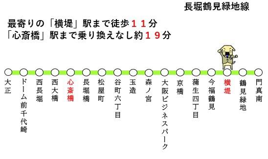 大阪市鶴見区横堤２丁目の中古一戸建て(交通アクセスマップ)