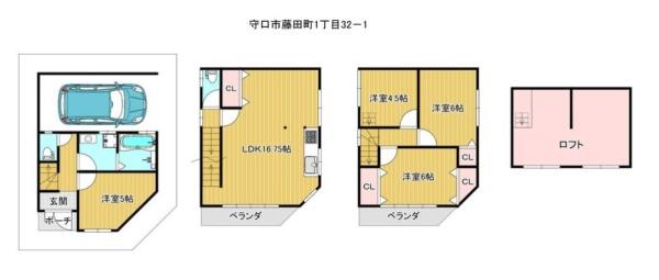 守口市藤田町１丁目の中古一戸建て