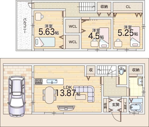 東大阪市柏田東町の中古一戸建