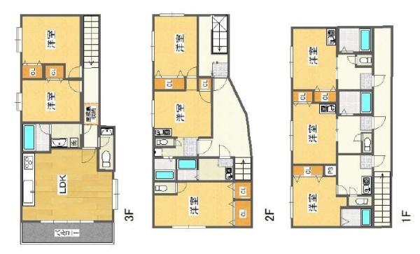 【コテージ曽根】鉄骨3F全6戸阪急「曽根」駅歩8分