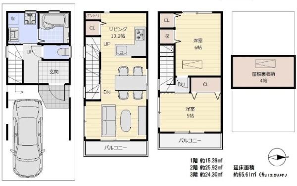 東大阪市下小阪4丁目の土地(間取り)