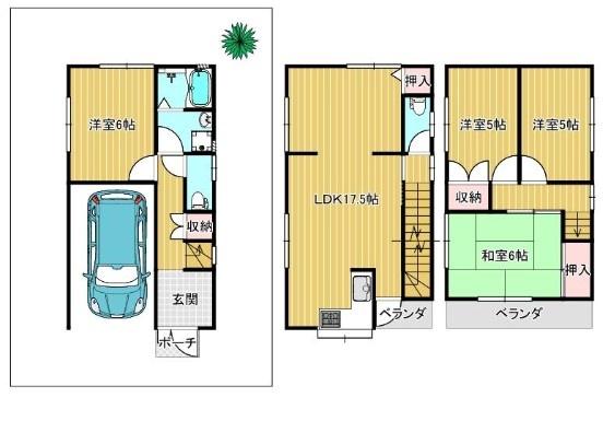 東大阪市西岩田１丁目の中古一戸建て