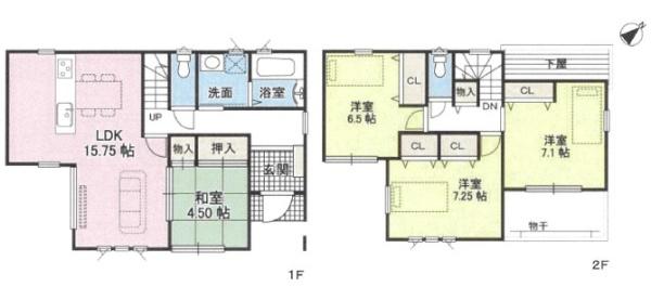 大東市三箇４丁目の新築一戸建