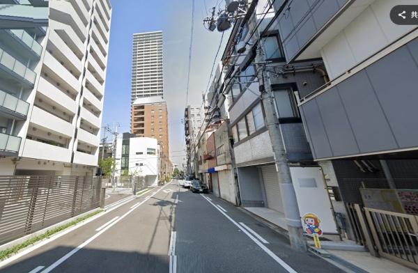 【上本町空ビル】「上本町」駅歩6分鉄骨5F建(前面道路含む現地写真)