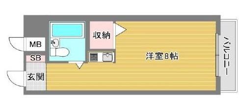 【アスタクリスタ】「上新庄」駅歩3分RC造29室8F建(間取り)