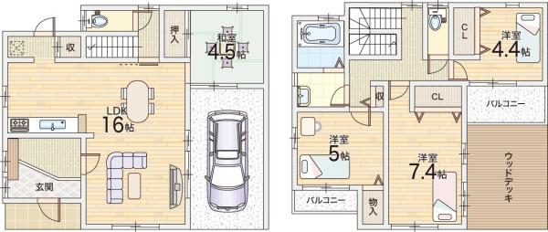 東大阪市吉田3丁目の中古一戸建