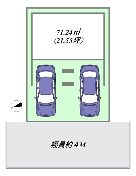 大阪市鶴見区今津北4丁目の土地(区画図)