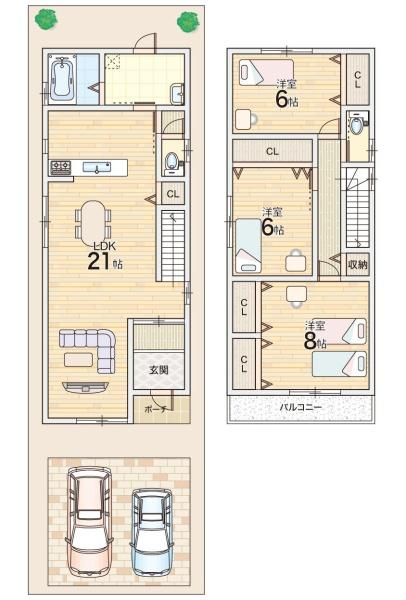 大東市南津の辺町の売土地