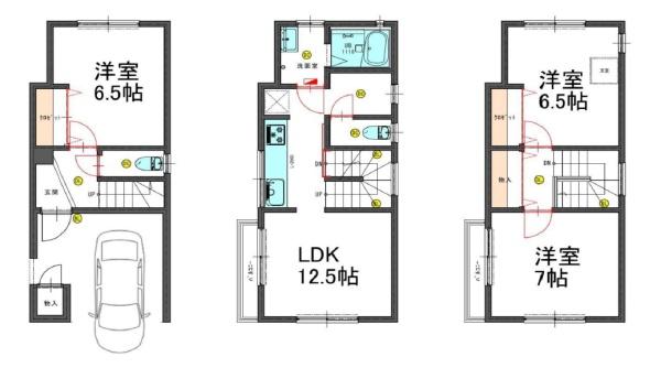 守口市東光町2丁目の中古一戸建て(間取り)