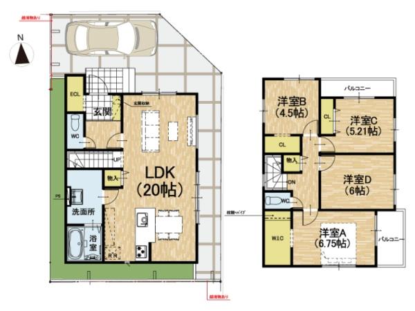 四條畷市清滝新町の新築一戸建