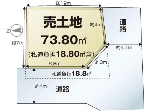 四條畷市蔀屋本町の売土地