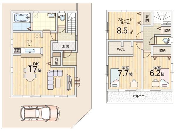 寝屋川市高柳７丁目の新築一戸建