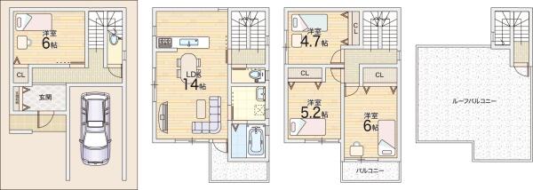 東大阪市岩田町１丁目の新築一戸建