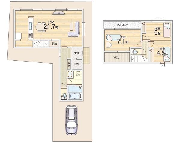 枚方市印田町の新築一戸建