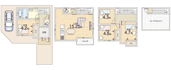 大阪市東淀川区北江口４丁目の中古一戸建