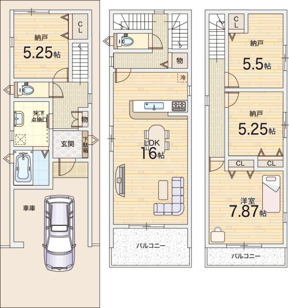 大阪市西淀川区中島１丁目の新築一戸建
