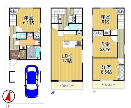 大阪市此花区伝法２丁目の新築一戸建