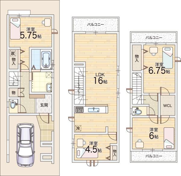 東大阪市荒川２丁目の新築一戸建