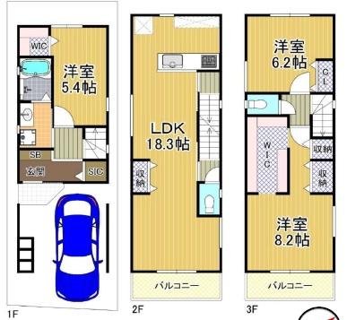 大阪市大正区北恩加島1丁目の新築一戸建
