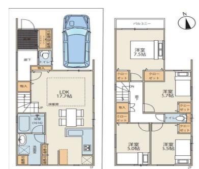 門真市上野口町の新築一戸建