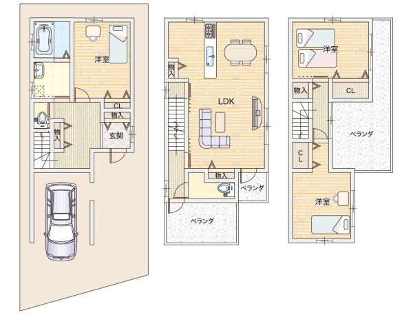 東大阪市布市町3丁目の中古一戸建