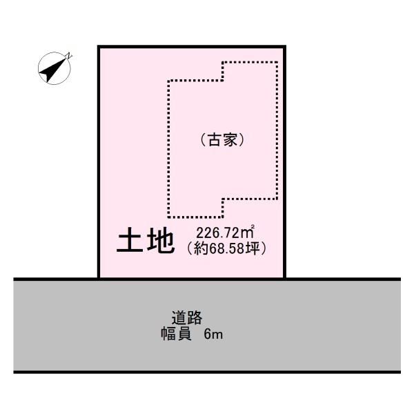 南山城村北大河原釜ノ子　売地(古家付き)