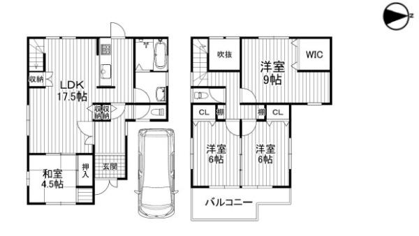 木津川市木津南後背の中古一戸建て
