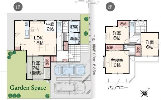 木津川市城山台３丁目新築戸建　１号棟
