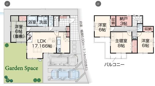 木津川市城山台３丁目新築戸建　３号棟