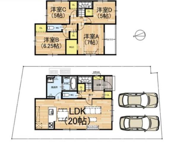 精華町菱田西川原新築戸建て　　1期１号地