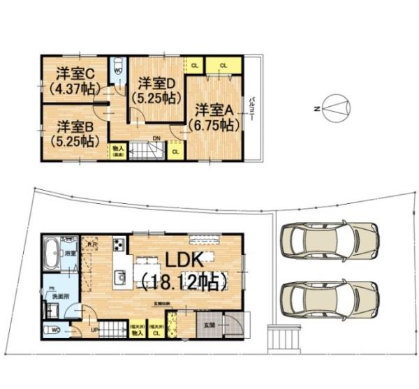京田辺市三山木野神新築戸建　1期２号地