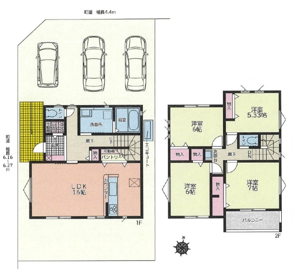 函南町柏谷新築分譲住宅全6棟　1号棟